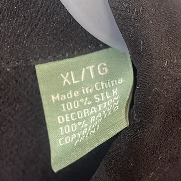 Tommy Bahama Men’s 100% Silk Cigars & Cars Embroidered Shirt Black Size XL - Picture 8 of 16